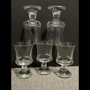 Vintage Set Of 5 Holmegaard Ship Glass Sherry Glasses